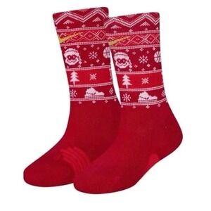 Nike‎ Elite Basketball Socks Kids XS 10C-3Y Red Christmas Holiday BN1180-R78 NEW